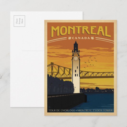 Carte Postale Montréal, Canada (Devant / Derrière)