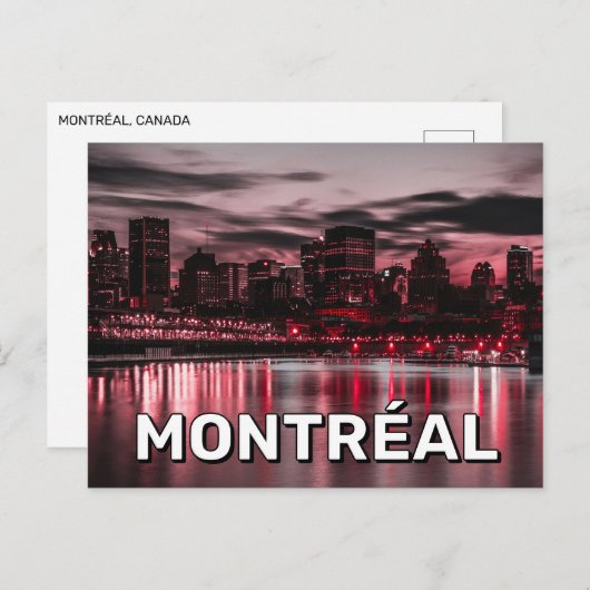 Carte Postale Montréal, Canada (Devant / Derrière)