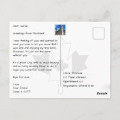 Carte Postale Montréal Canada Cathédrale Notre-Dame à l'intérieu (Dos)