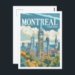 Carte Postale Montréal Canada Lieu de voyage Vintage célèbre<br><div class="desc">Montréal Canada Lieu de voyage Vintage célèbre</div>