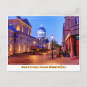 Carte Postale Montréal Canada Vieille Ville (Devant)