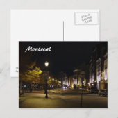 Carte Postale Montréal par nuit (Devant / Derrière)
