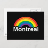 CARTE POSTALE MONTRÉAL PRIDE LGBT RAINBOW (Devant / Derrière)