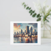 Carte Postale Montreal Skyline, (Debout devant)