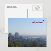 Carte Postale Montréal Skyline (Devant / Derrière)