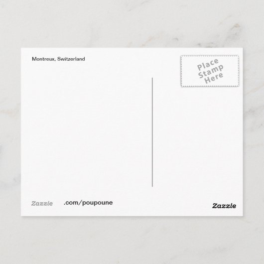 Carte Postale Montreux (Dos)