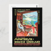Carte Postale Montreux, Bernese-Oberland, Suisse (Devant / Derrière)