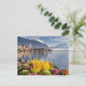 Carte Postale Montreux, Suisse, Beau Lac Léman Vue (Debout devant)