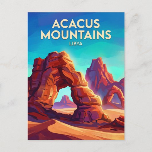 Carte Postale Monts Acacus, Tadrart Acacus Libye (Devant)