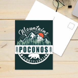 Carte Postale Monts Poconos Retro Pennsylvania