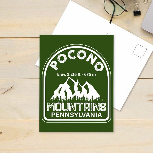 Carte Postale Monts Poconos Retro Pennsylvania