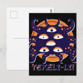 Carte Postale Monts Shoggoth de la folie Lovecraft (Devant / Derrière)