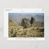 Carte Postale Monts Simien Éthiopie (Devant / Derrière)