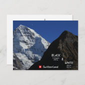 Carte Postale Monts suisses, Schweizer Berge, Mönch (Devant / Derrière)