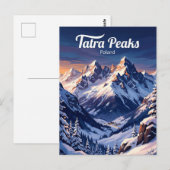Carte Postale Monts Tatra Pologne (Devant / Derrière)