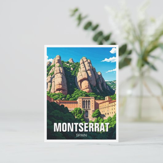 Carte Postale Montserrat Espagne (Debout devant)