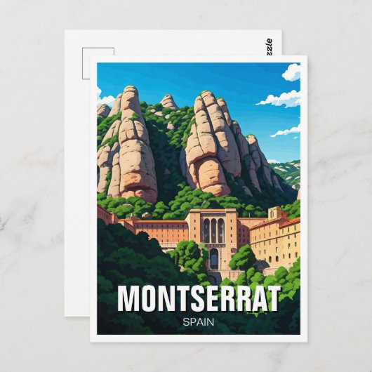 Carte Postale Montserrat Espagne (Devant / Derrière)