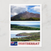 Carte Postale Montserrat - Mosaïque - (Devant)
