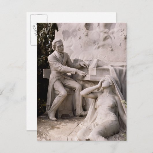 Carte Postale Monument à Frédéric Chopin (Devant / Derrière)