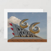 Carte Postale Monument à la Route 66 (Devant / Derrière)