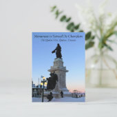 Carte Postale Monument à Samuel De Champlain, Québec, Canada (Debout devant)