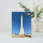 Carte Postale Monument aux Découvreurs, Palos de la Frontera (Debout devant)
