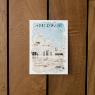 Carte Postale Monument coloré d'Abu Dhabi aux Émirats Arabes Uni