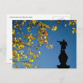 Carte Postale Monument de Colombus, Barcelone, Espagne (Devant / Derrière)