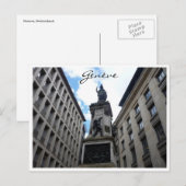 Carte Postale monument de genève (Devant / Derrière)