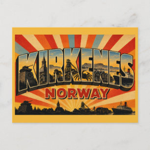 Carte Postale Monument de Kirkenes en Norvège