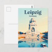 Carte Postale Monument de la bataille des Nations, Leipzig (Devant / Derrière)