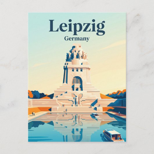 Carte Postale Monument de la bataille des Nations, Leipzig (Devant)