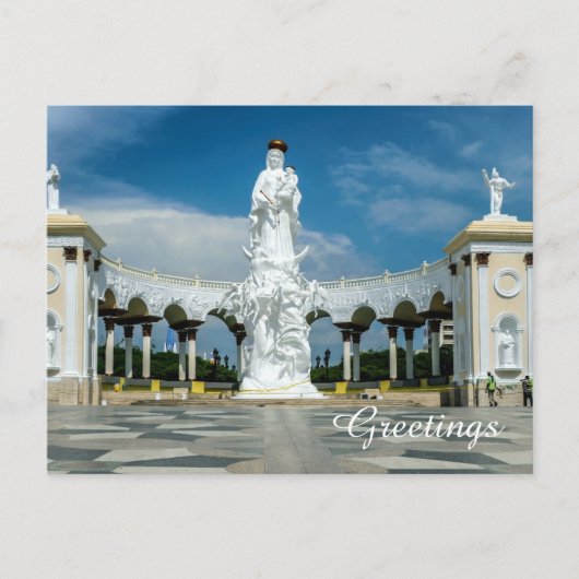 Carte Postale Monument de la Vierge de Maracaibo Venezuela (Devant)