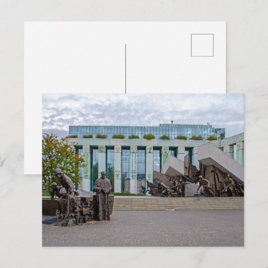 Carte Postale Monument de l'insurrection de Varsovie  (Devant / Derrière)