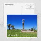 Carte Postale monument de pocitos rambla (Devant / Derrière)