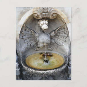 Carte Postale Monument de Rome Fountain Dragon
