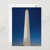 Carte Postale Monument de Washington à Dusk (Devant / Derrière)
