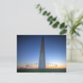 Carte Postale Monument de Washington avec coucher de soleil oran (Debout devant)