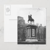 Carte Postale Monument dédié au général Lafayette (Devant / Derrière)