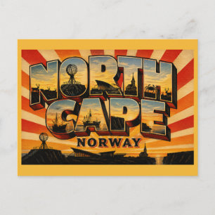 Carte Postale Monument du Globe du Cap Nord Norvège