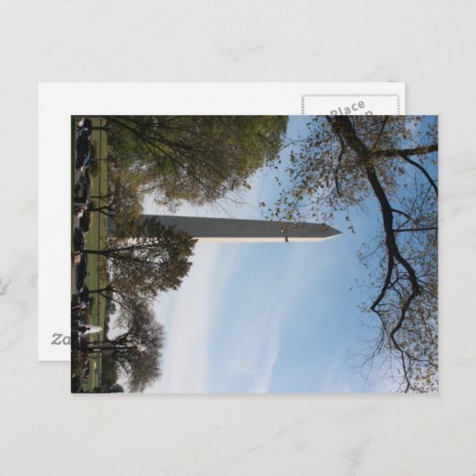 Carte Postale Monument George Washington (Devant / Derrière)