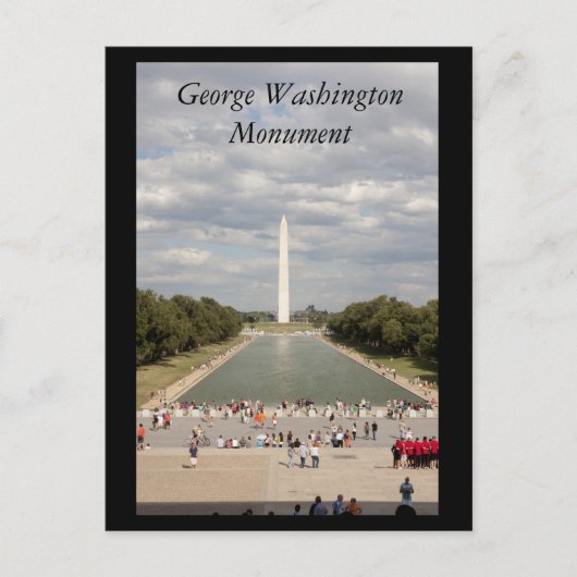 Carte Postale Monument George Washington (Devant)