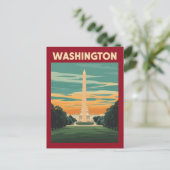 Carte Postale Monument historique de Washington DC (Debout devant)