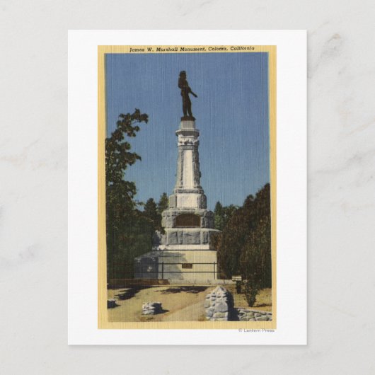 Carte Postale Monument James W. Marshall vue # 2 (Devant)