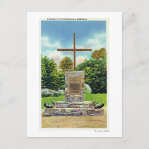 Carte Postale Monument Marquis de Montcalm