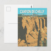 Carte Postale Monument national de Canyon De Chelly Arizona Vint (Devant / Derrière)