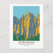 Carte Postale Monument national de Chiricahua cheminées des fées (Devant)