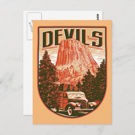 Carte Postale Monument national de Devils (Devant / Derrière)