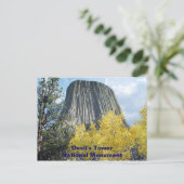 Carte Postale Monument national de Devils Tower (Debout devant)