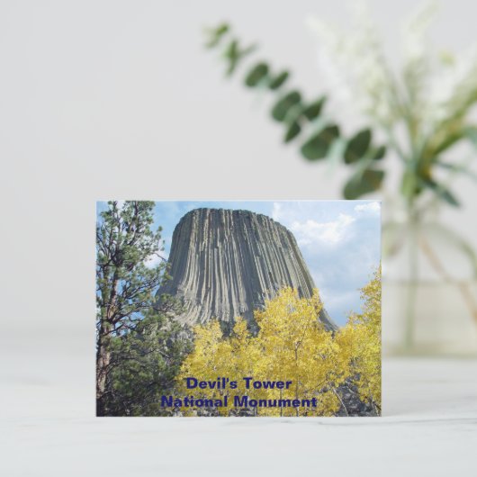 Carte Postale Monument national de Devils Tower (Debout devant)